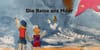 Kinder fragen, Mama antwortet mit drei Büchern: Die Reise ans Meer (Selbstverlag), eines der drei Bilderbücher von Martina Pe