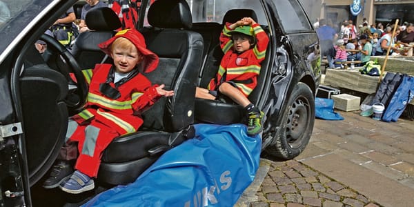 Die Kleinsten waren begeistert vom Blaulichttag.