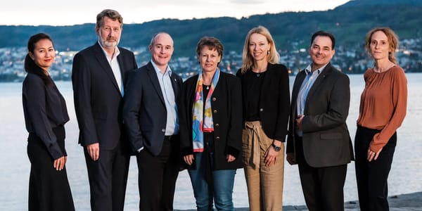 v. l. n. r.: Huyen Phan Sturm, Philippe Zehnder, Ludwig Näf, Tabea Giger, Susanne Rieder, Martin Dippon, Maya Suter Schillige