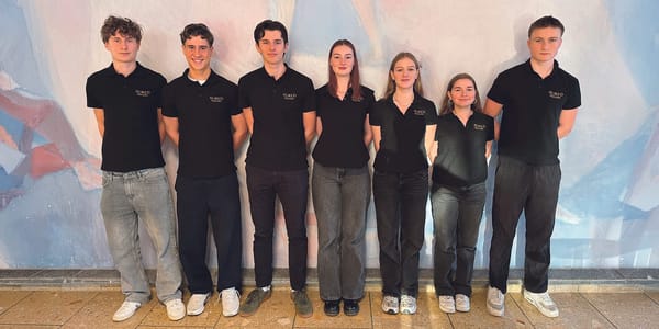 Die Gründerinnen und Gründer des besonderen Popcorns: Mats Brechlin, David Momani, Yves Grünwald, Lana Clerx, Anisha Graf, Em