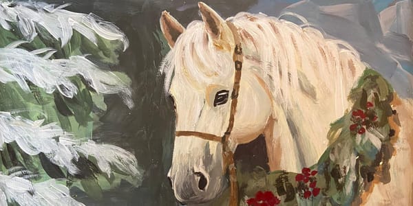 Die 18-jährige Jeanne Bärtschi hat 24 Bilder für diesen speziellen Adventskalender gemalt (Bild: zvg)