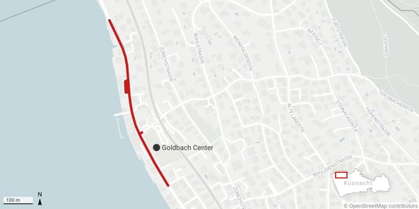 Der Abschnitt der Seestrasse, der saniert wird. (Grafik: bre)